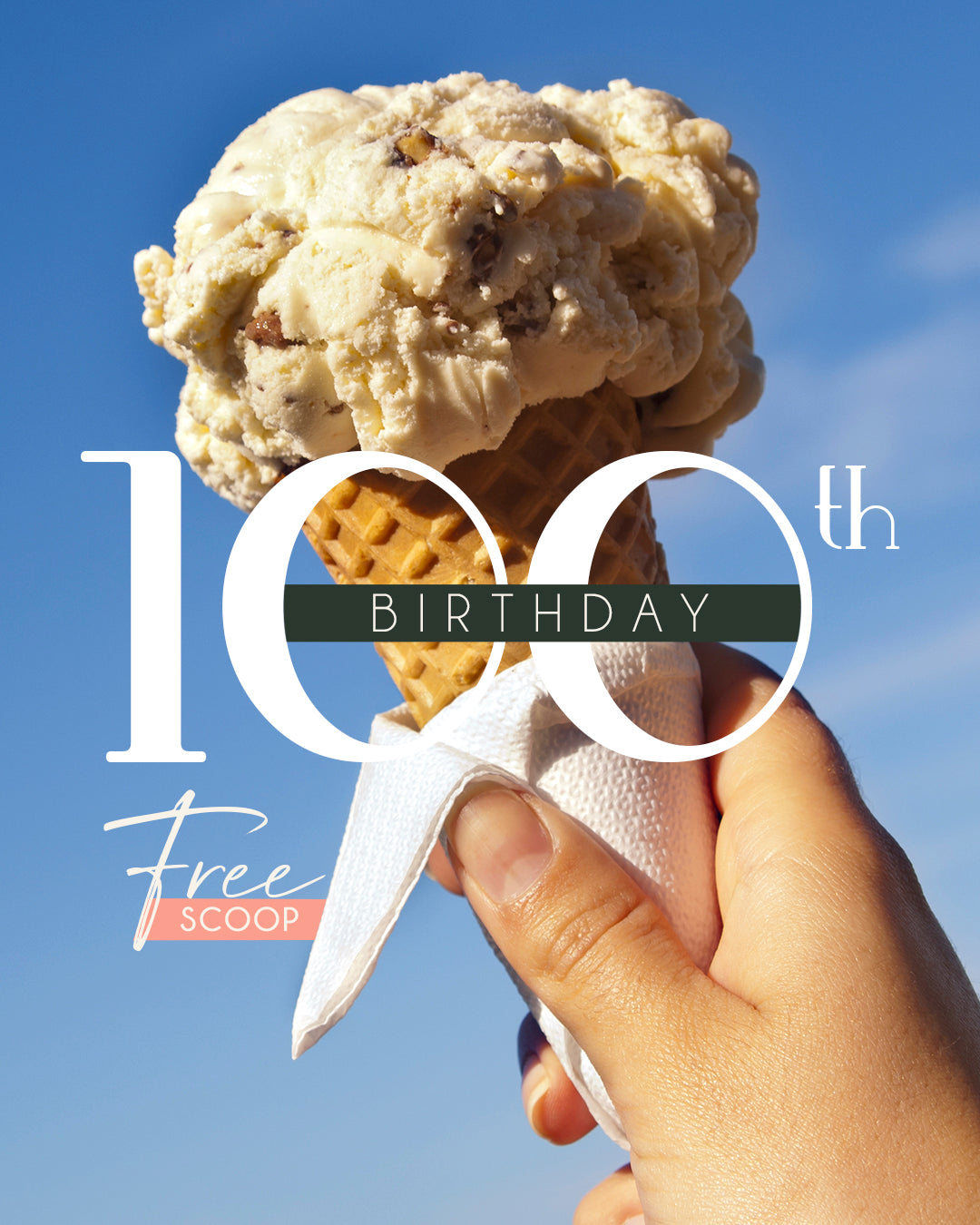100th Birthday Ticket | FREE 🍦